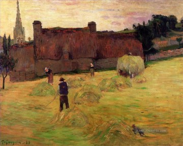 Heuen in Bretagne Beitrag Impressionismus Primitivismus Paul Gauguin Ölgemälde